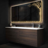 Espejo LED Rectangular | Control por interruptor de pared | Luz blanca cálida - Reyze Seria Good Vibes Model 8